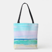 Waterverf Beach Scene 1 Tote Bag (Achterkant)