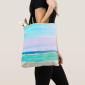 Waterverf Beach Scene 1 Tote Bag (Dichtbij)