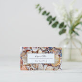 Waterverf Beach Seashells Visitekaartje (Staand voorkant)