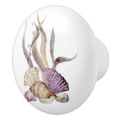 WATERVERF BEACH SHELLS CORAL COASTAL KERAMISCHE KNOP (Rechts)