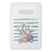 WATERVERF BEACH SHELLS CORAL VACTION BADMAT (Voorkant Verticaal)