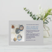 Waterverf Beach Shells Weddenschap Kaart (Staand voorkant)