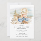 Waterverf Beach Summer Tropisch Vrijgezellenfeest Kaart (Voorkant)