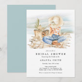 Waterverf Beach Summer Tropisch Vrijgezellenfeest Kaart (Voorkant / Achterkant)