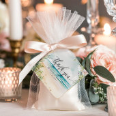 Waterverf Beach Summer Weddenschap Bedankjes Labels