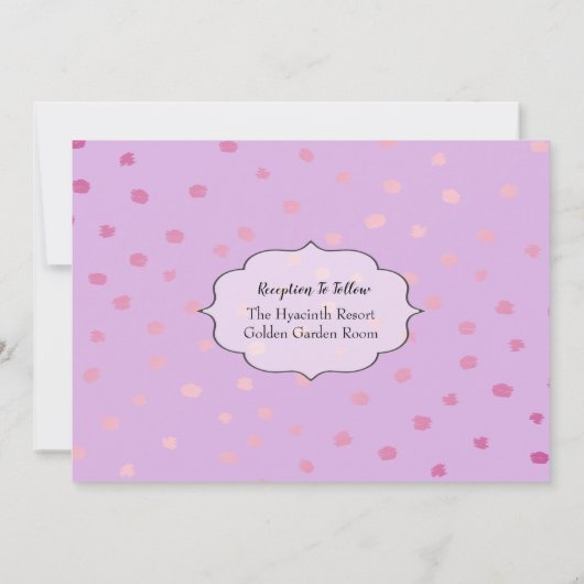 Waterverf Beach Sunrise Weddenschap Kaart (Achterkant)