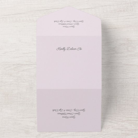 Waterverf Beach Sunset Alles in een bruiloft uitno All In One Uitnodiging (Buitenkant)