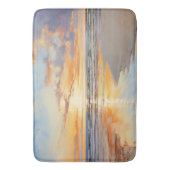 Waterverf Beach Sunset Ocean Badmat (Voorkant Verticaal)