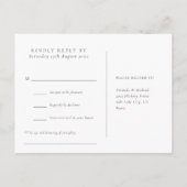 Waterverf Beach Sunset Song Request RSVP Briefkaar Uitnodiging Briefkaart (Achterkant)