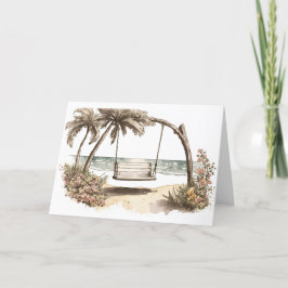 Waterverf Beach Swing en Kaart