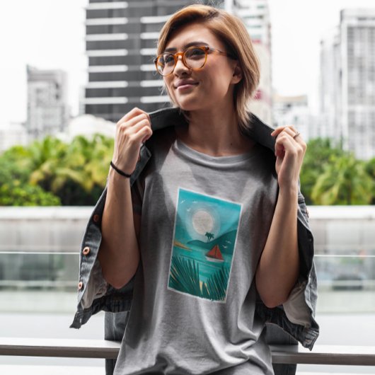 Waterverf Beach T-shirt