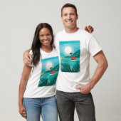 Waterverf Beach T-shirt (Unisex)