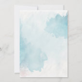 Waterverf Beach Thanksgiving Uitnodiging (Achterkant)