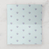 Waterverf Beach Theme Table Place Card Plaatskaartje (Binnenkant ongevouwen)