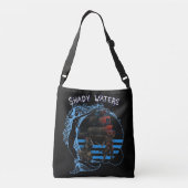 Waterverf Beach Vakantie Crossbody Tas (Achterkant)