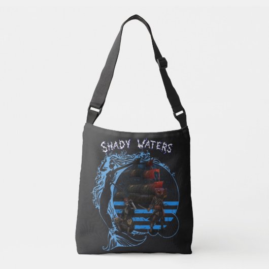 Waterverf Beach Vakantie Crossbody Tas (Voorkant)