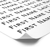 Waterverf Beach Waves Bruiloft Zitkaarten Poster (Hoek)