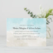 Waterverf Beach Weddenschap Kaart (Staand voorkant)