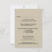 Waterverf Beach Wedding Arch met Rozen RSVP Kaartje (Achterkant)