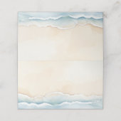 Waterverf Beach Wedding Place Kaarten Plaatskaartje (Buitenkant ongevouwen)