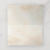 Waterverf Beach Wedding Place Kaarten Plaatskaartje (Binnenkant ongevouwen)