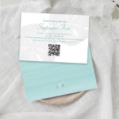 Waterverf Beach Wedding Sand Dollar RSVP Kaartje
