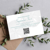 Waterverf Beach Wedding Sand Dollar RSVP Kaartje