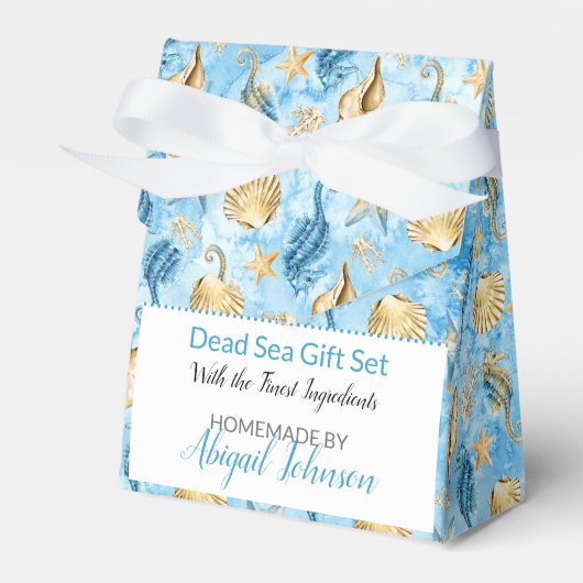 Waterverf Beach Zee Life Spa Cadeauverpakking Bedankdoosjes (Voorkant Zijde)