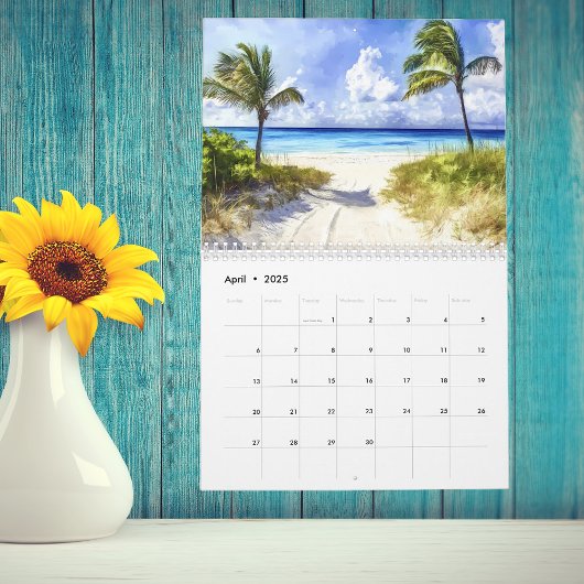 Waterverf Beach Zeegezichten Kalender