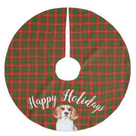Waterverf Beagle Dog Aangepast Kerstboom Rok