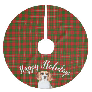 Waterverf Beagle Dog Aangepast Kerstboom Rok