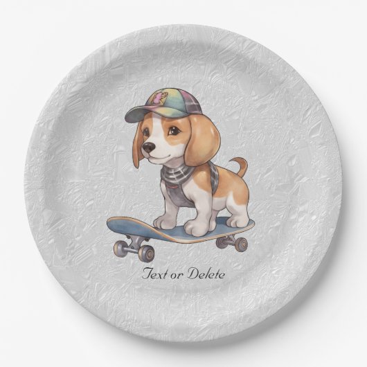Waterverf Beagle Papier Bord (Voorkant)