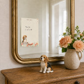 Waterverf Beagle tussen bloemen Post-it® Notes