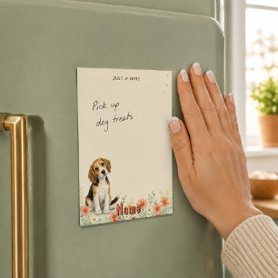 Waterverf Beagle tussen bloemen Post-it® Notes