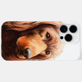 WATERVERF BEAUTIFUL RED IRISH SETTER DOG Case-Mate iPhone CASE (Achterkant (horizontaal))