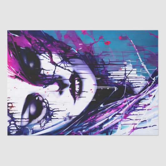 Waterverf Beauty-lospagina Tissuepapier (Voorkant)