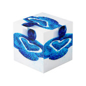 Waterverf Beauty Quote Kubus (Achter hoekig)
