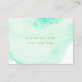 Waterverf Beauty Salon Spa Cadeaubon Kortingskaartje (Voorkant)