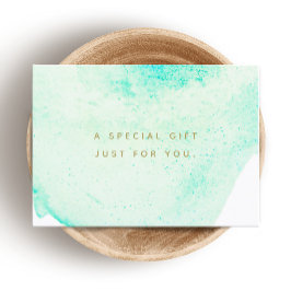 Waterverf Beauty Salon Spa Cadeaubon Kortingskaartje