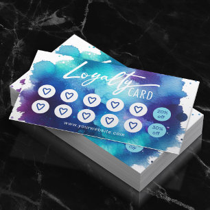 Waterverf Beauty Salon & Spa Schattigee Harten Loy Klantenkaartje