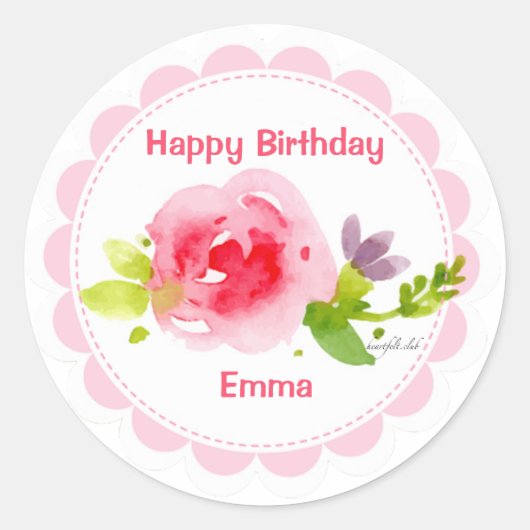 Waterverf Beauty Sticker (Voorkant)