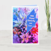 Waterverf Beauty Sympathy Wenskaart Kaart (Voorkant)