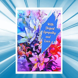 Waterverf Beauty Sympathy Wenskaart Kaart