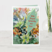 Waterverf Beauty Sympathy Wenskaart Kaart (Voorkant)