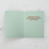 Waterverf Beauty Sympathy Wenskaart Kaart (Binnen)