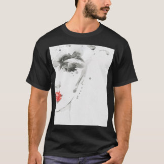 Waterverf Beauty: Vrouw portretillustratie T-shirt