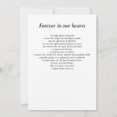 Waterverf Bebost Meer Viering van het Leven Gedich Kaart (Achterkant)