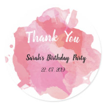 Waterverf bedankbriefje