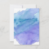 Waterverf BEDANKT Blue Boy VERJAARDAG | FOTO Kaart (Achterkant)