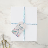 Waterverf Bedankt onder het Zee Baby shower Cadeaulabel (Met Touw)